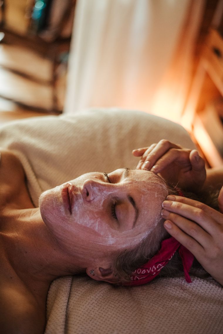 Soin du visage et massage